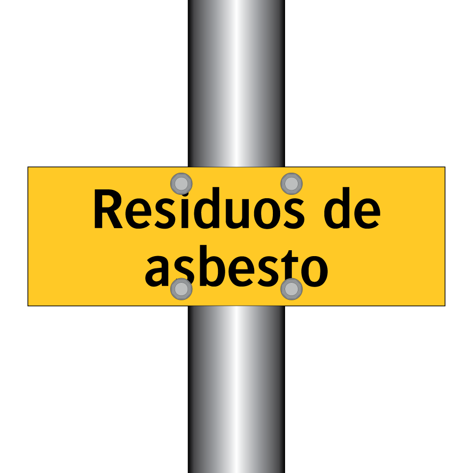 Residuos de asbesto