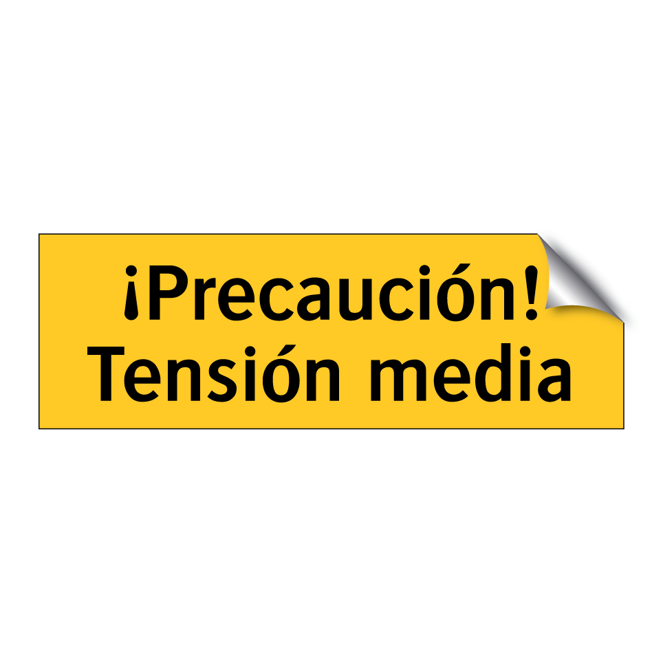 ¡Precaución! Tensión media