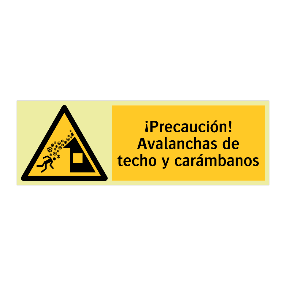 ¡Precaución! Avalanchas de techo y carámbanos