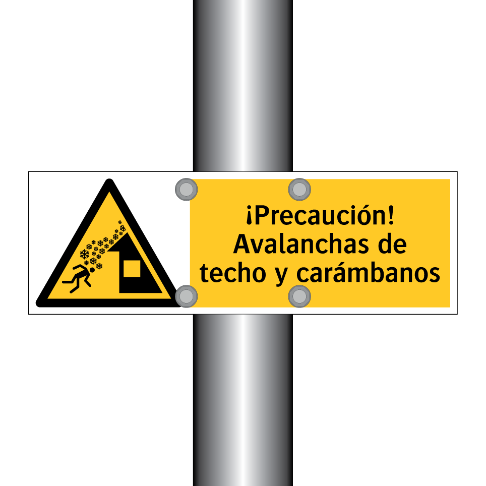 ¡Precaución! Avalanchas de techo y carámbanos