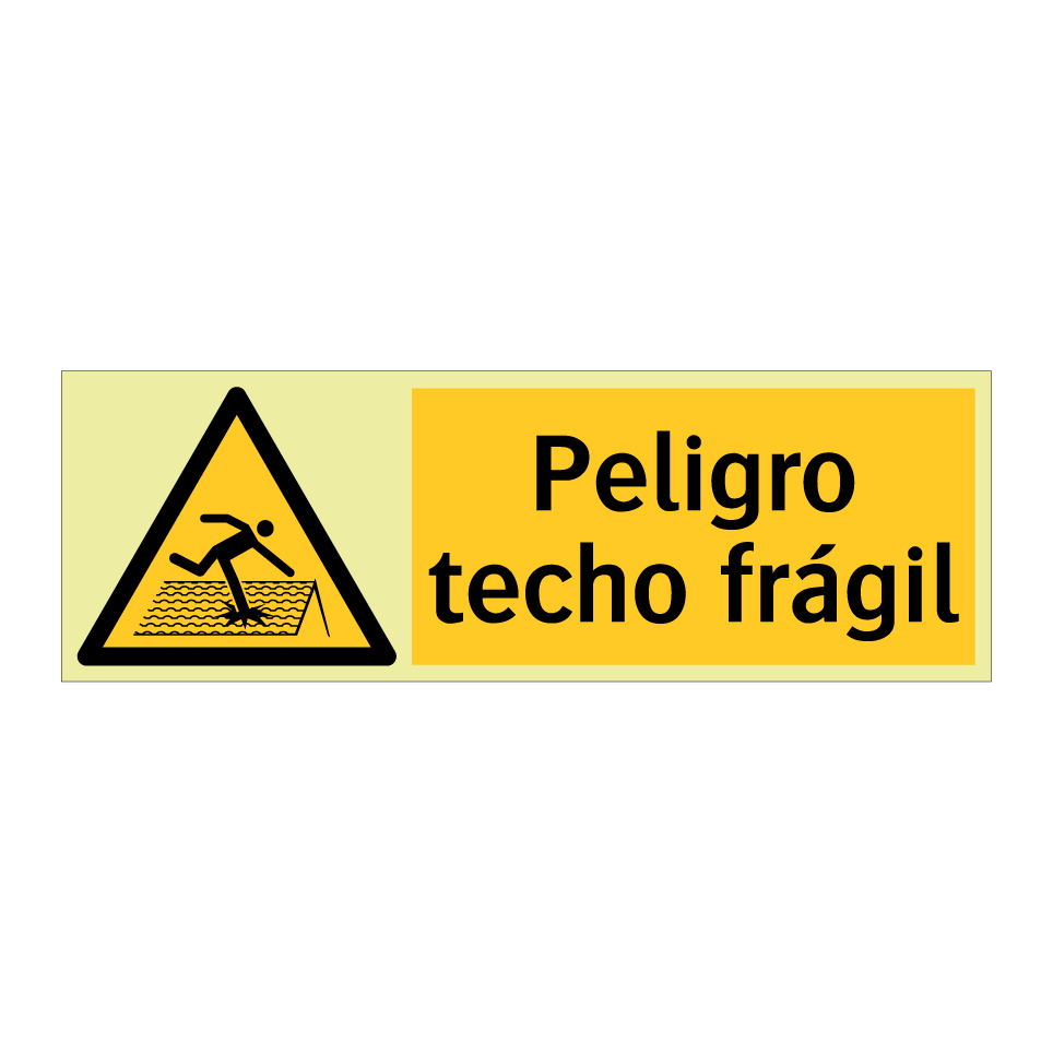 Peligro techo frágil