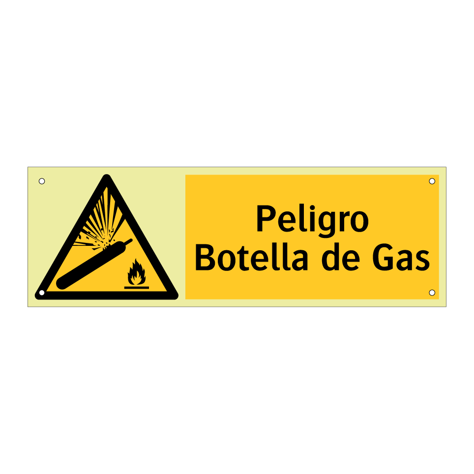 Peligro Botella de Gas