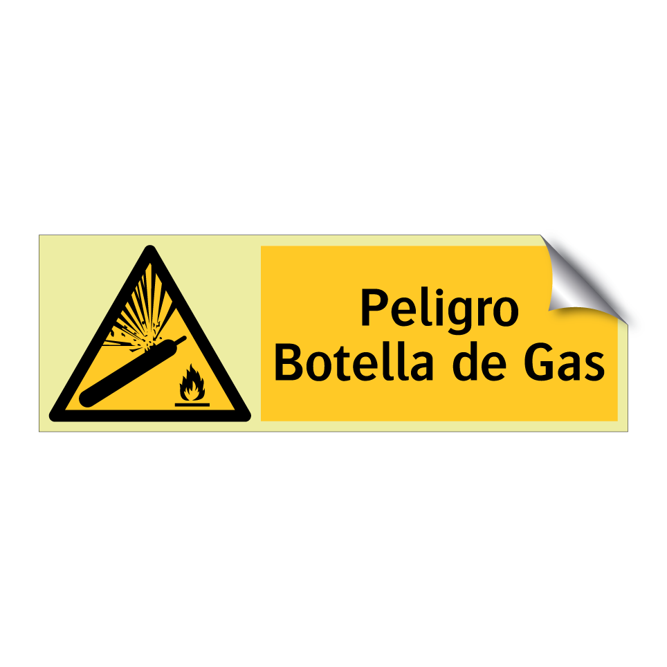 Peligro Botella de Gas