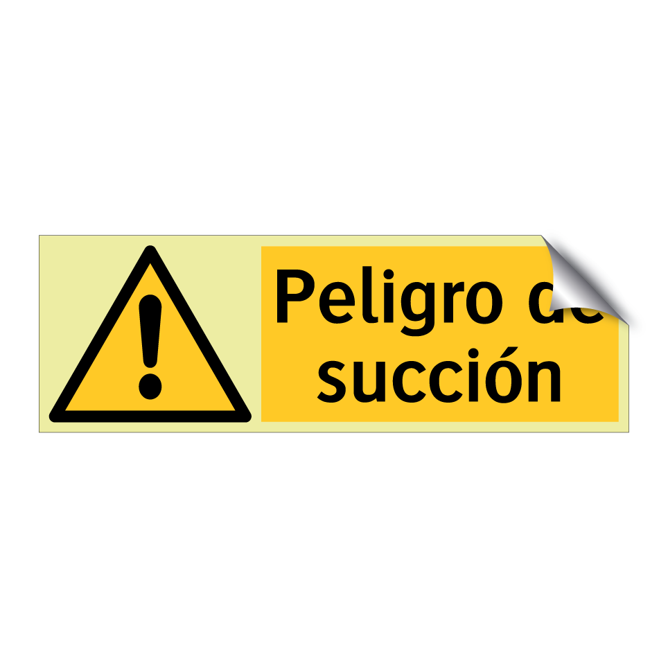 Peligro de succión