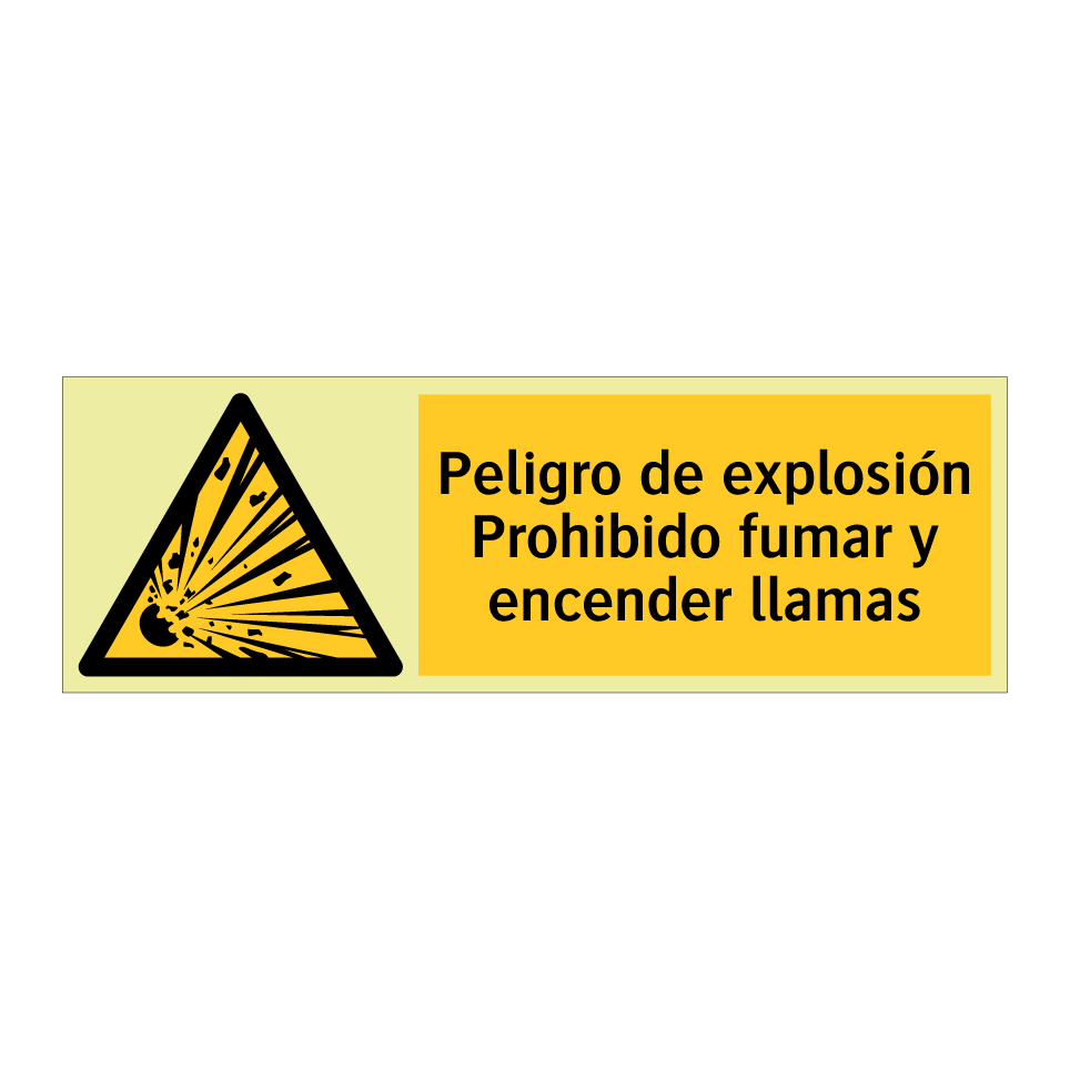 Peligro de explosión Prohibido fumar y encender llamas