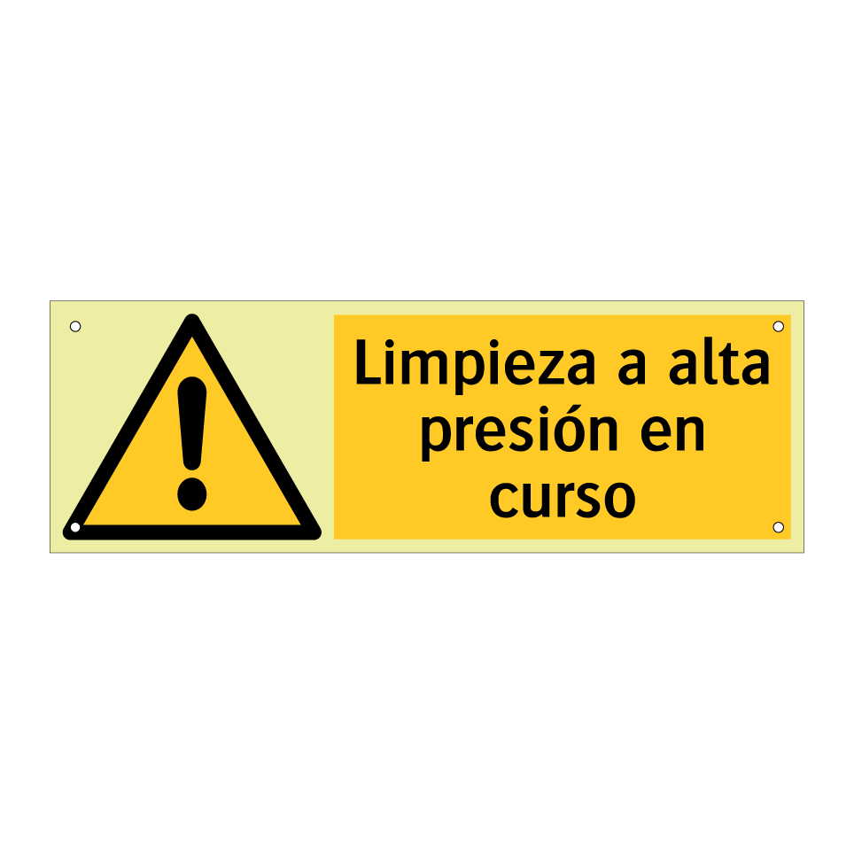 Limpieza a alta presión en curso