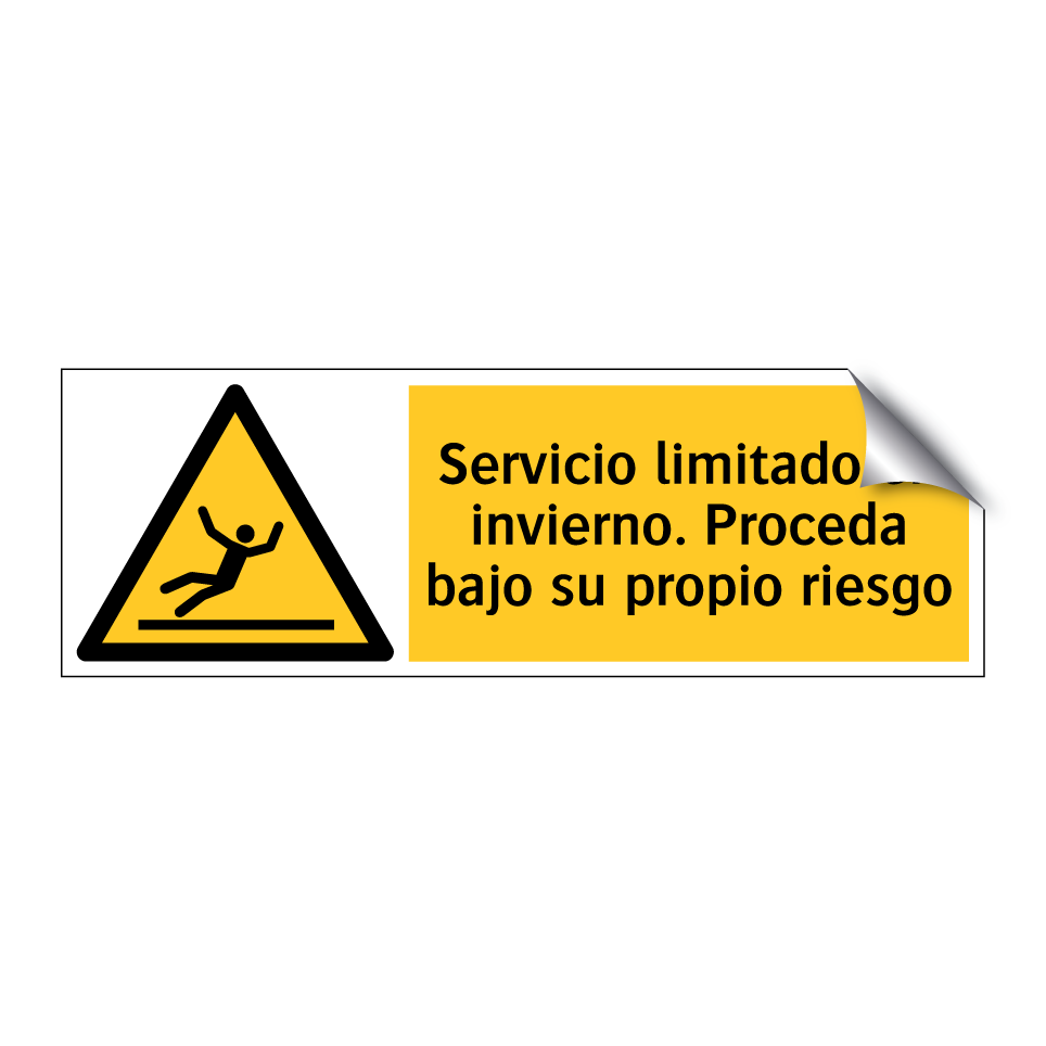 Servicio limitado en invierno. Proceda bajo su propio riesgo