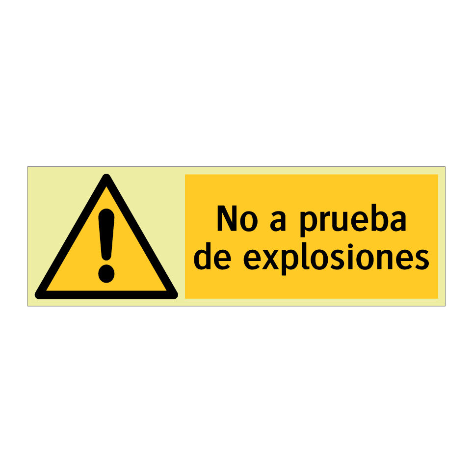 No a prueba de explosiones