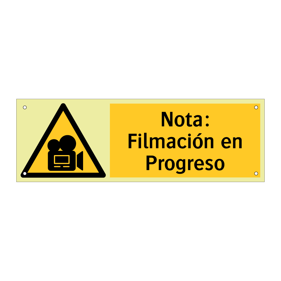 Nota: Filmación en Progreso