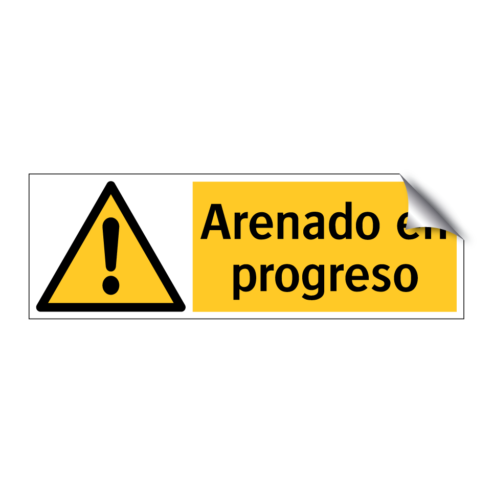 Arenado en progreso