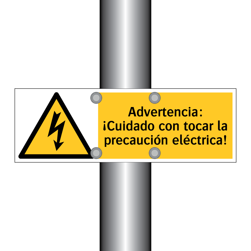 Advertencia: ¡Cuidado con tocar la precaución eléctrica!