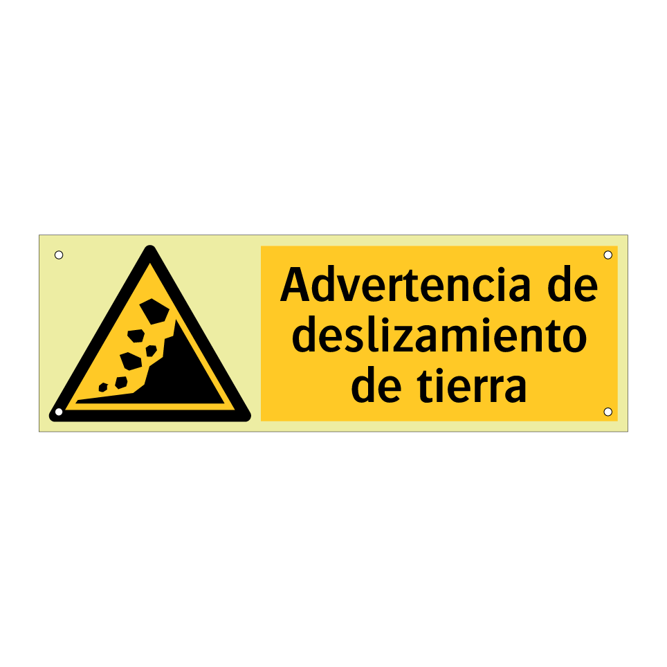 Advertencia de deslizamiento de tierra