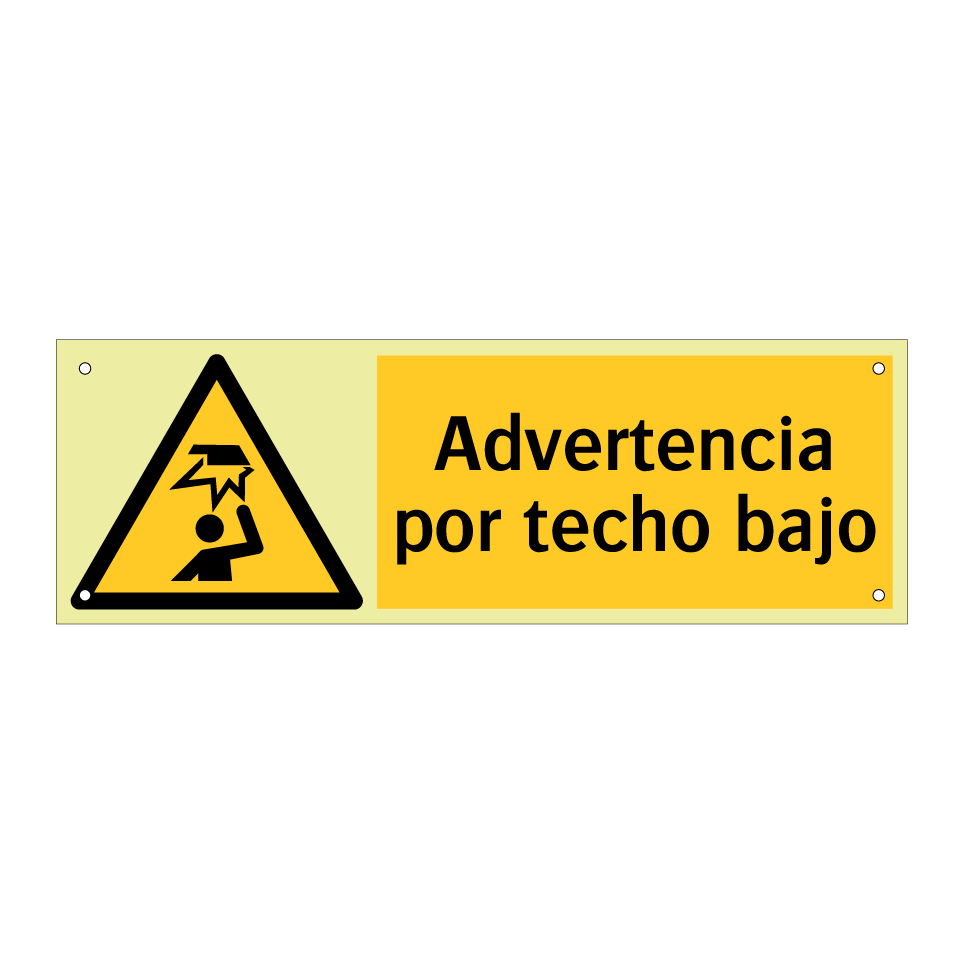 Advertencia por techo bajo