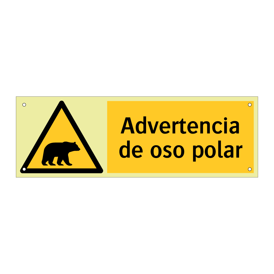 Advertencia de oso polar