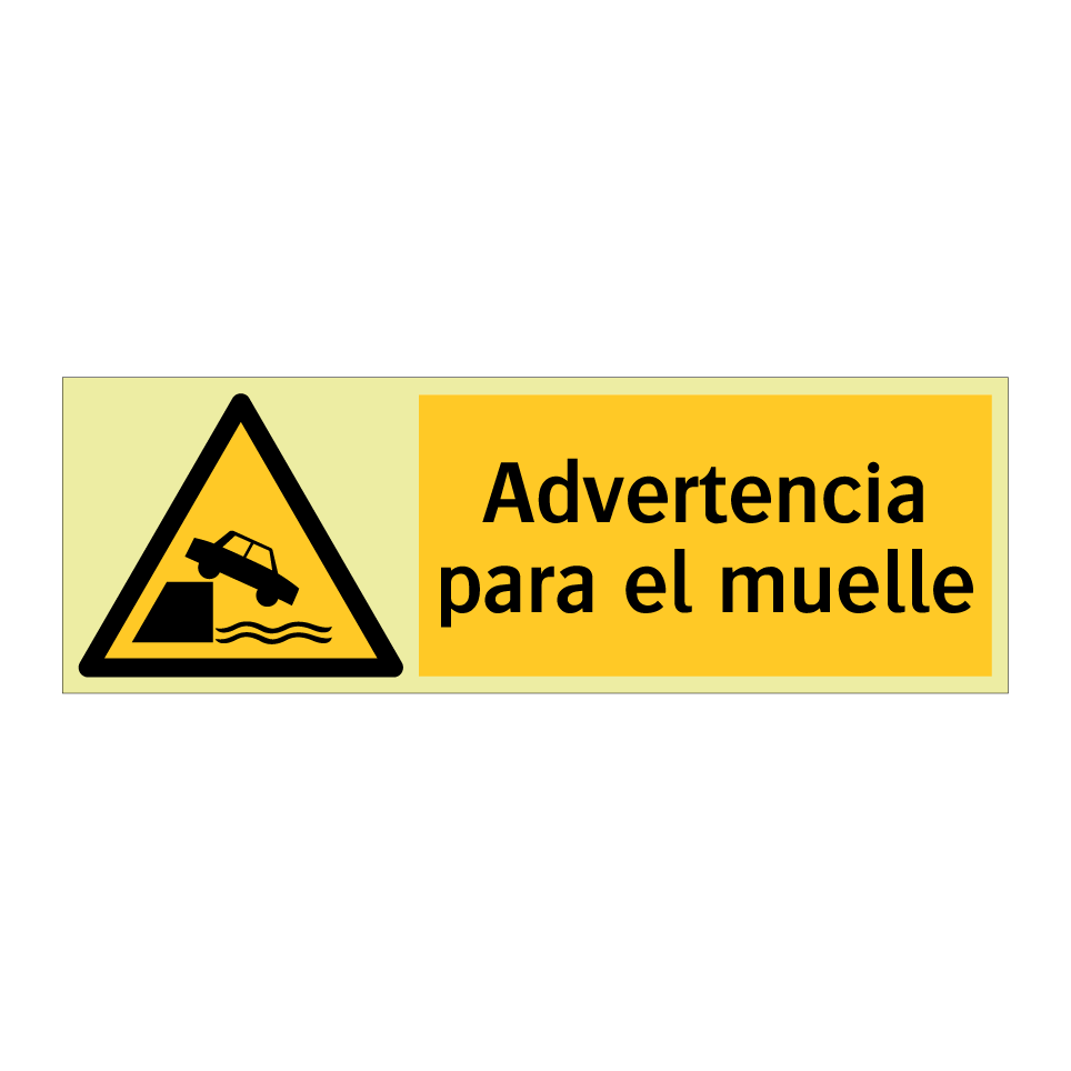 Advertencia para el muelle