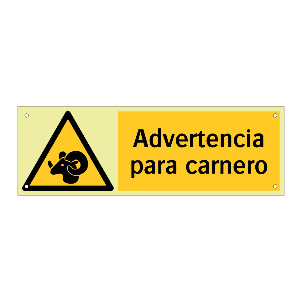 Advertencia para carnero