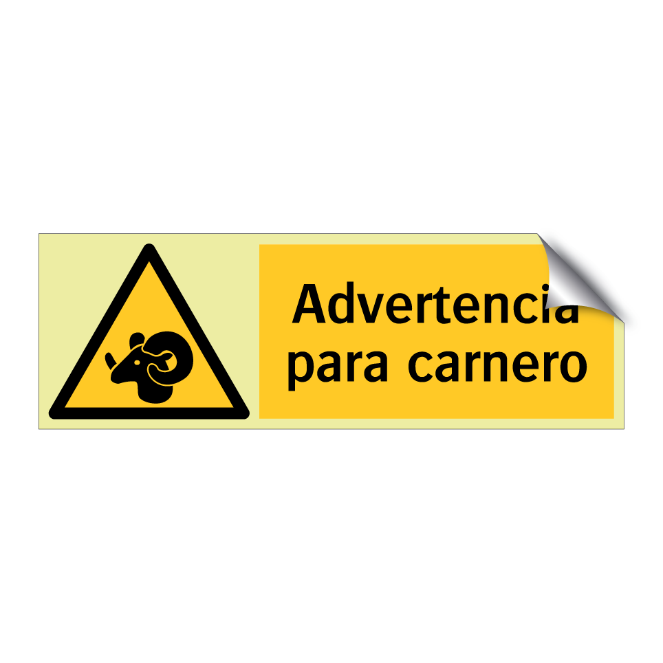 Advertencia para carnero