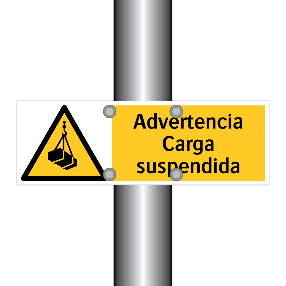 Advertencia Carga suspendida