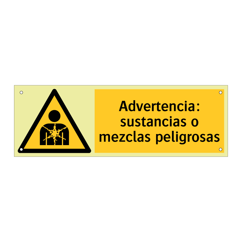 Advertencia: sustancias o mezclas peligrosas
