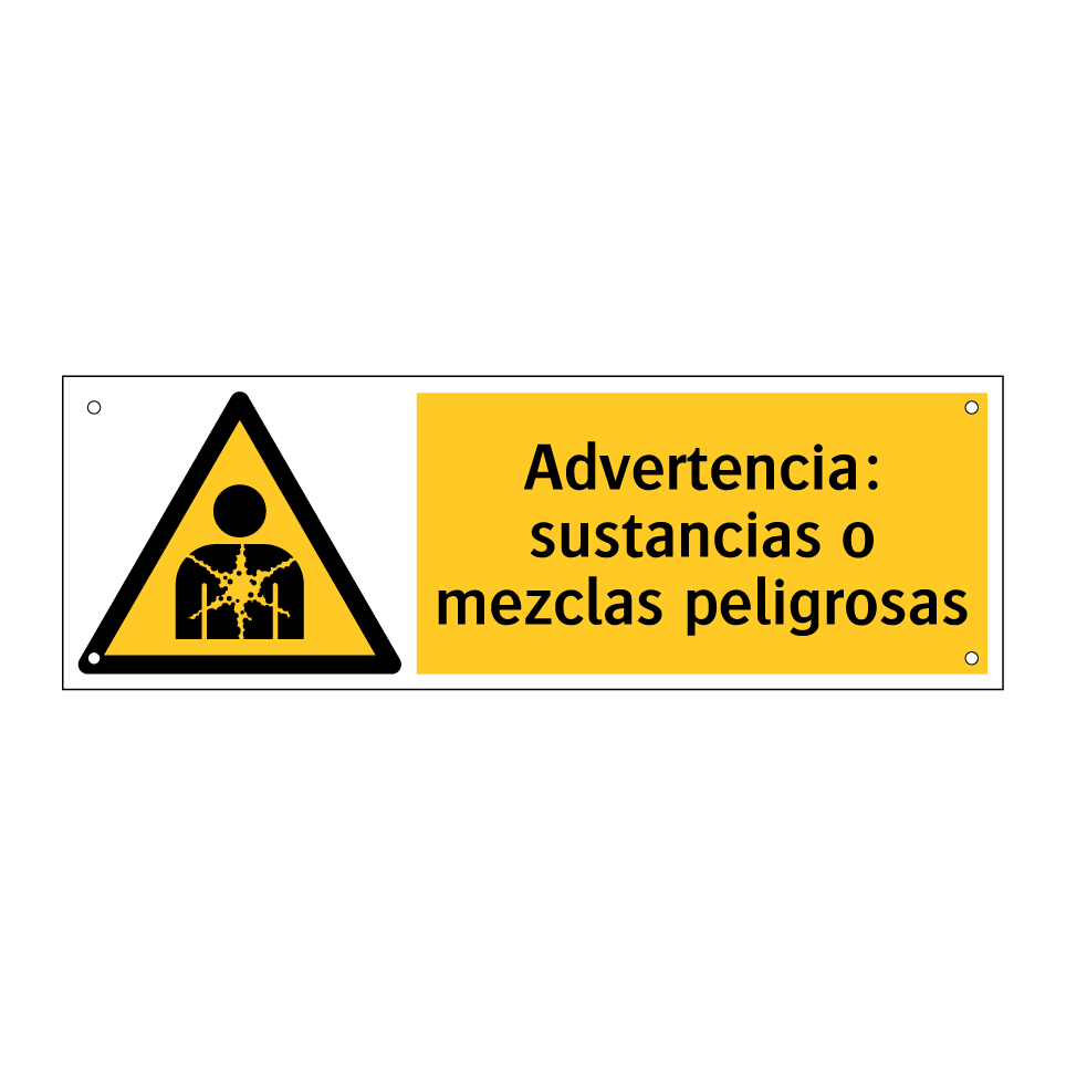 Advertencia: sustancias o mezclas peligrosas