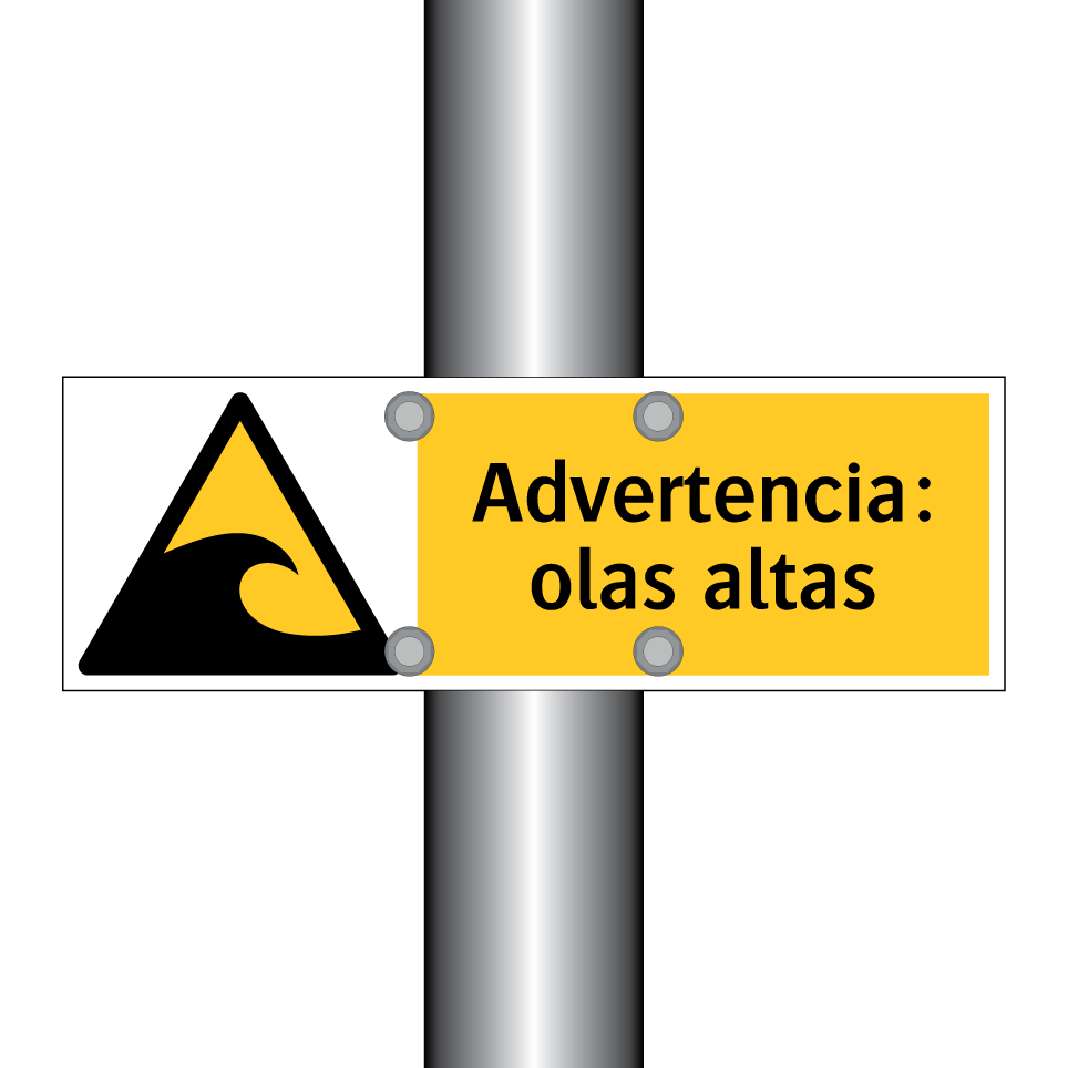 Advertencia: olas altas