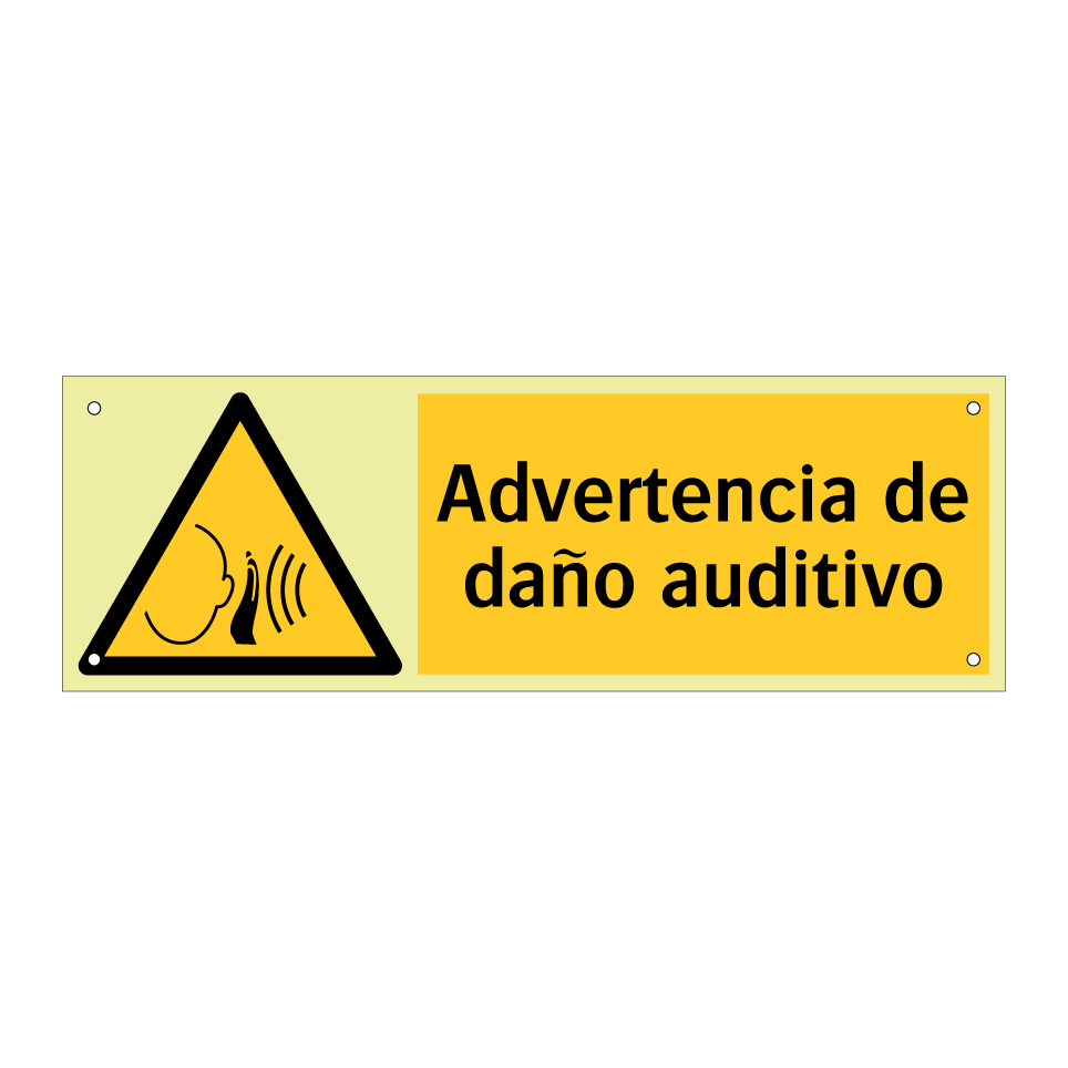 Advertencia de daño auditivo