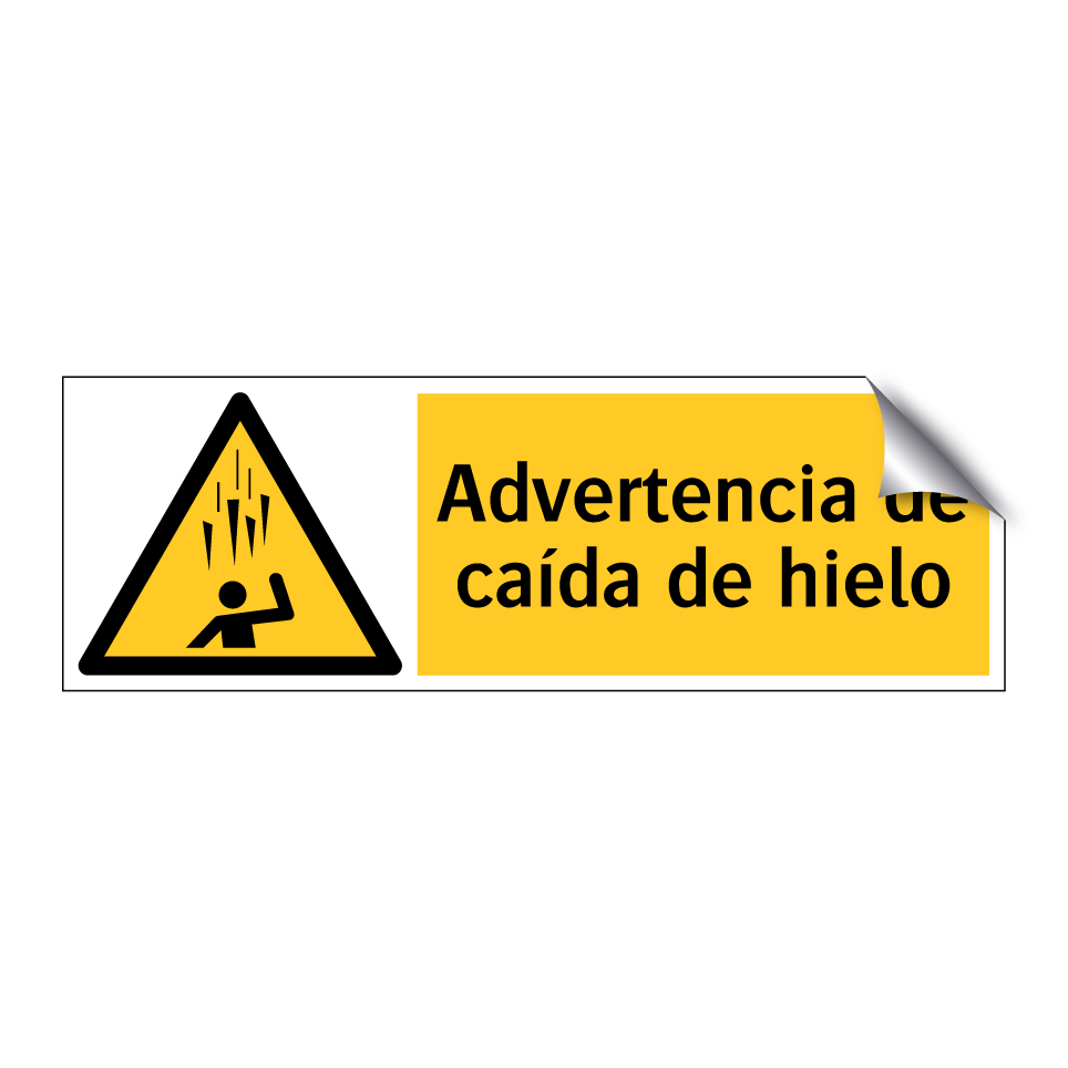 Advertencia de caída de hielo