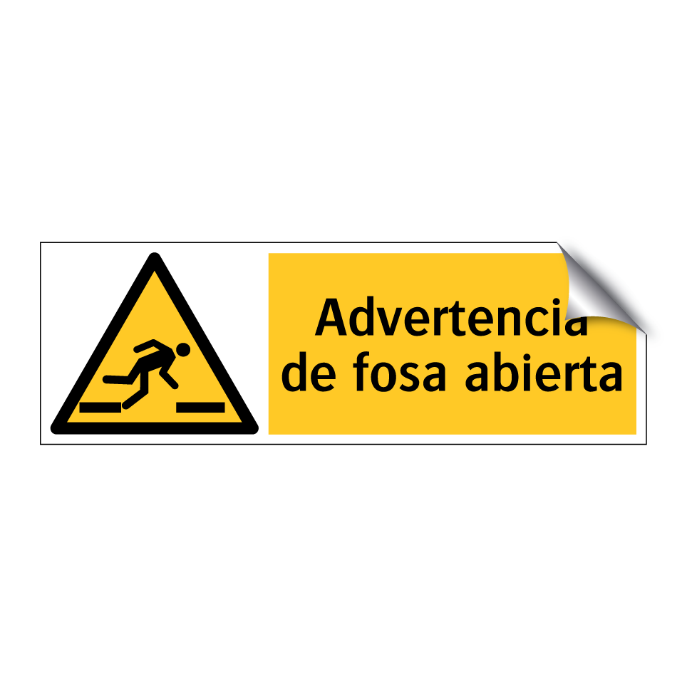Advertencia de fosa abierta