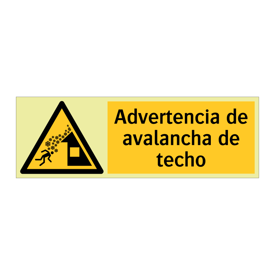 Advertencia de avalancha de techo