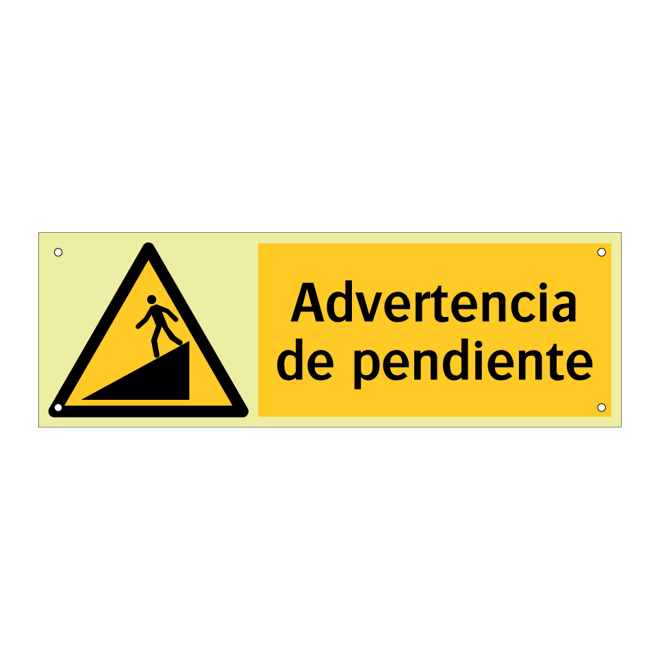 Advertencia de pendiente