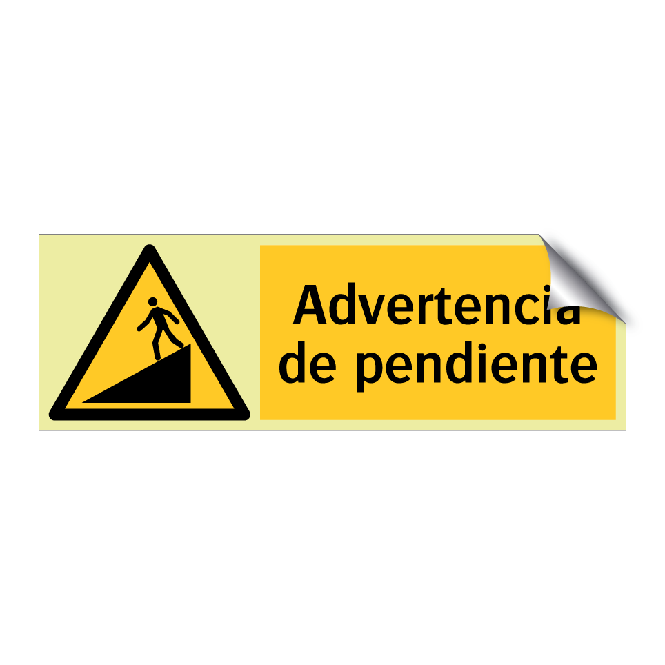 Advertencia de pendiente