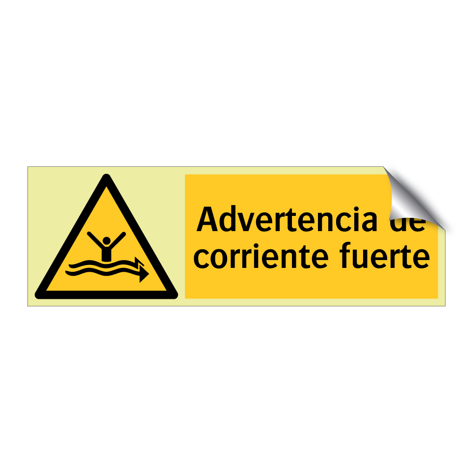 Advertencia de corriente fuerte