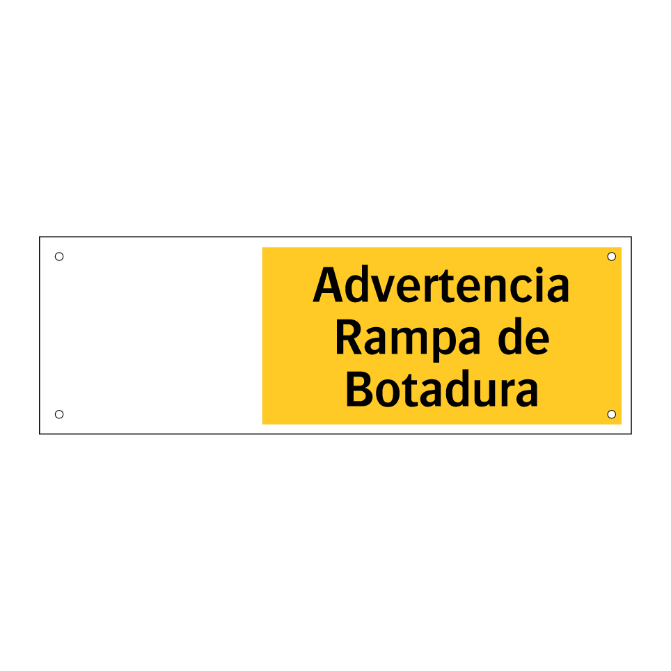 Advertencia Rampa de Botadura