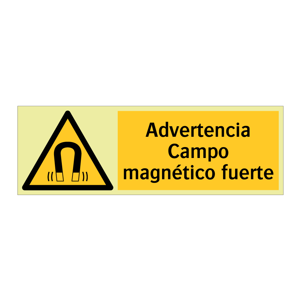 Advertencia Campo magnético fuerte