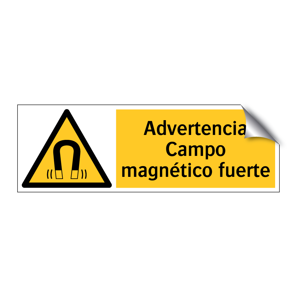Advertencia Campo magnético fuerte