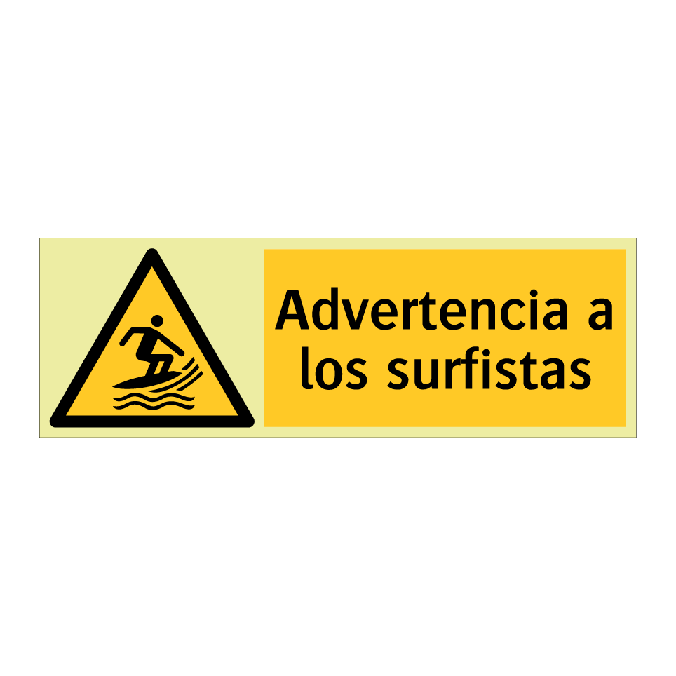 Advertencia a los surfistas