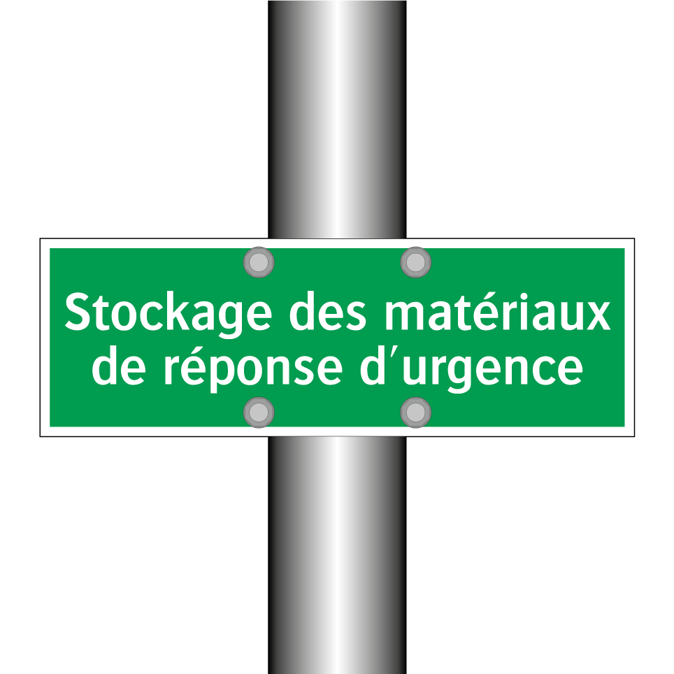 Stockage des matériaux de réponse d'urgence