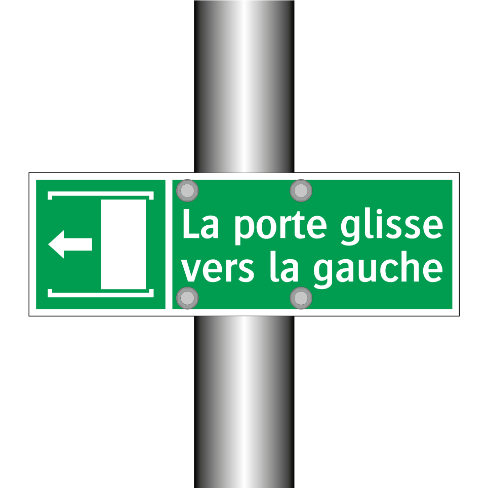 La porte glisse vers la gauche