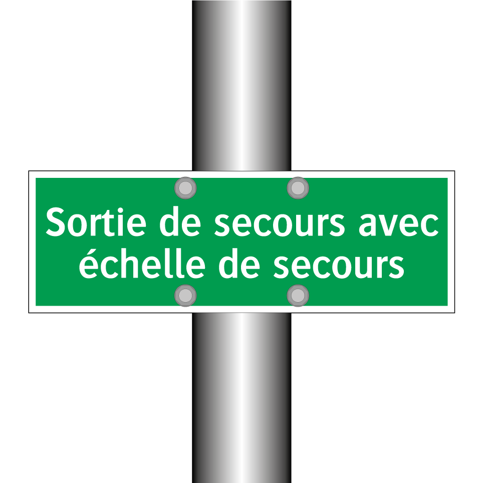 Sortie de secours avec échelle de secours