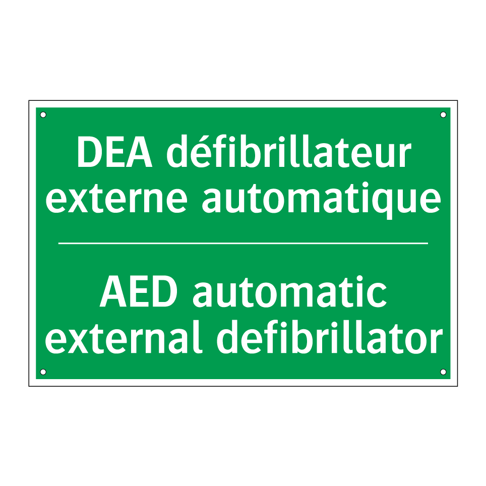 DEA défibrillateur externe automatique /.../ - AED automatic external defibrillator /.../