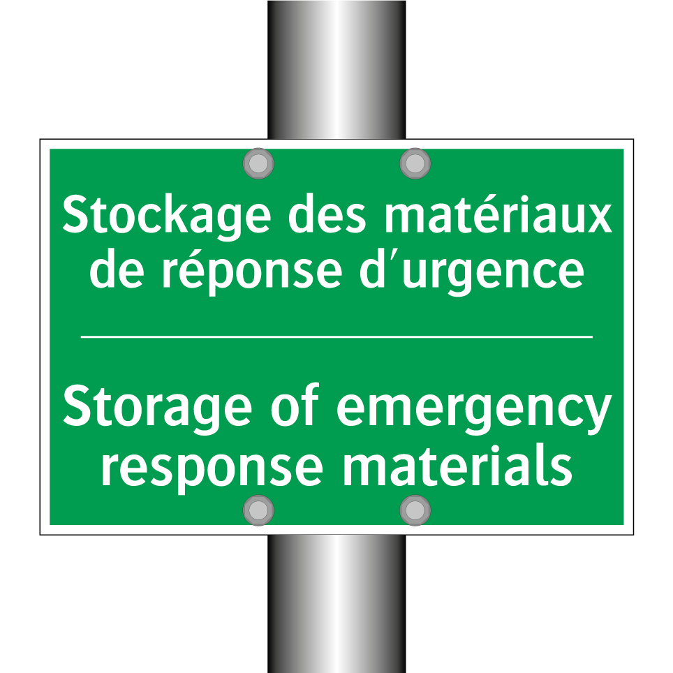 Stockage des matériaux de réponse /.../ - Storage of emergency response /.../