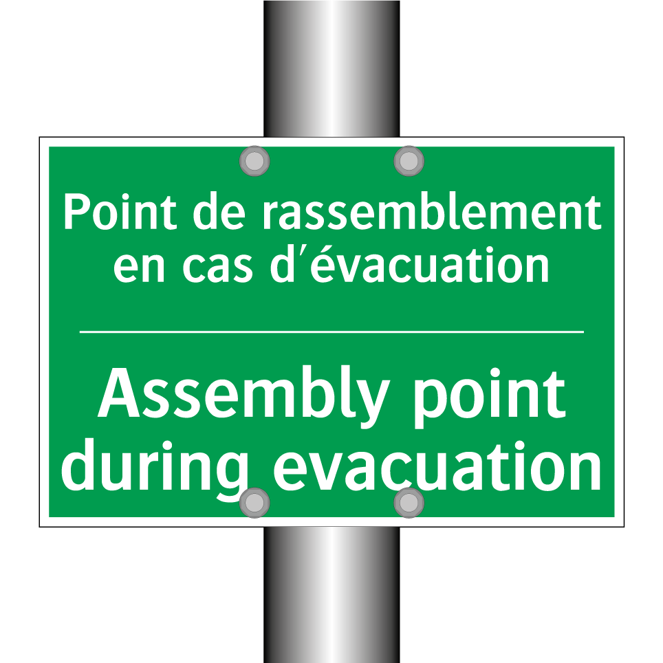 Point de rassemblement en cas /.../ - Assembly point during evacuation /.../