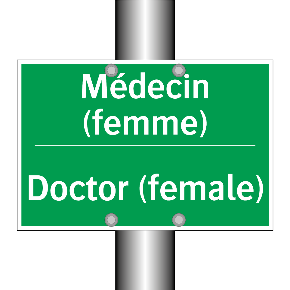 Médecin (femme) - Doctor (female)