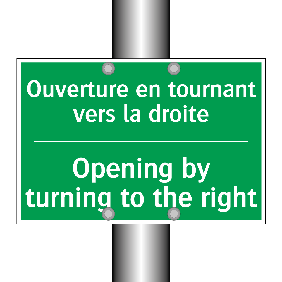 Ouverture en tournant vers la /.../ - Opening by turning to the right /.../
