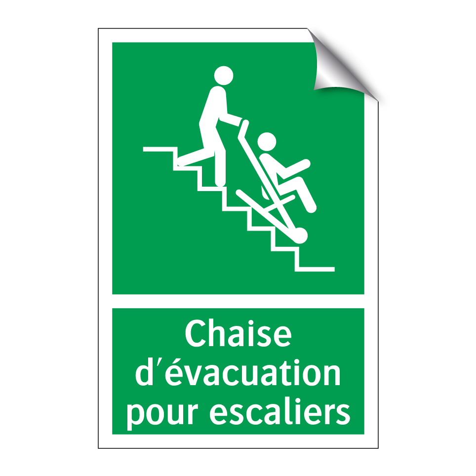 Chaise d'évacuation pour escaliers