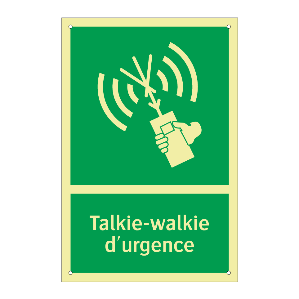 Talkie-walkie d'urgence