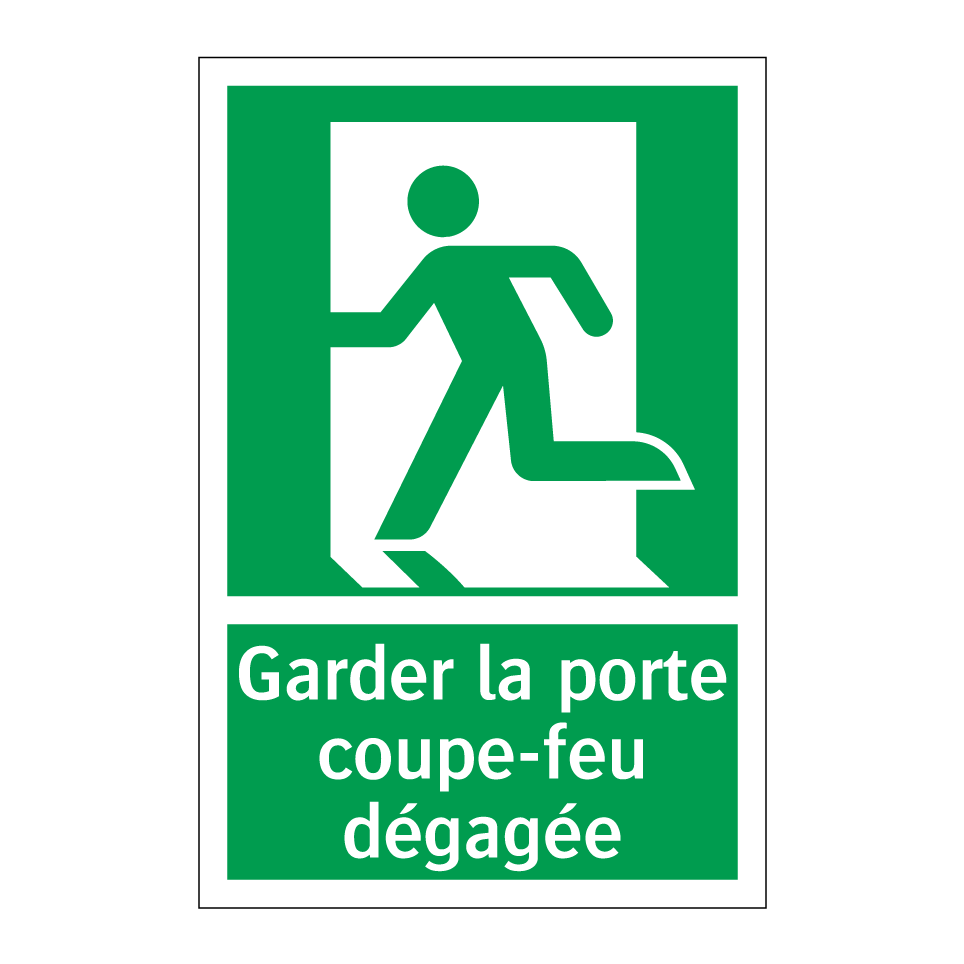 Garder la porte coupe-feu dégagée