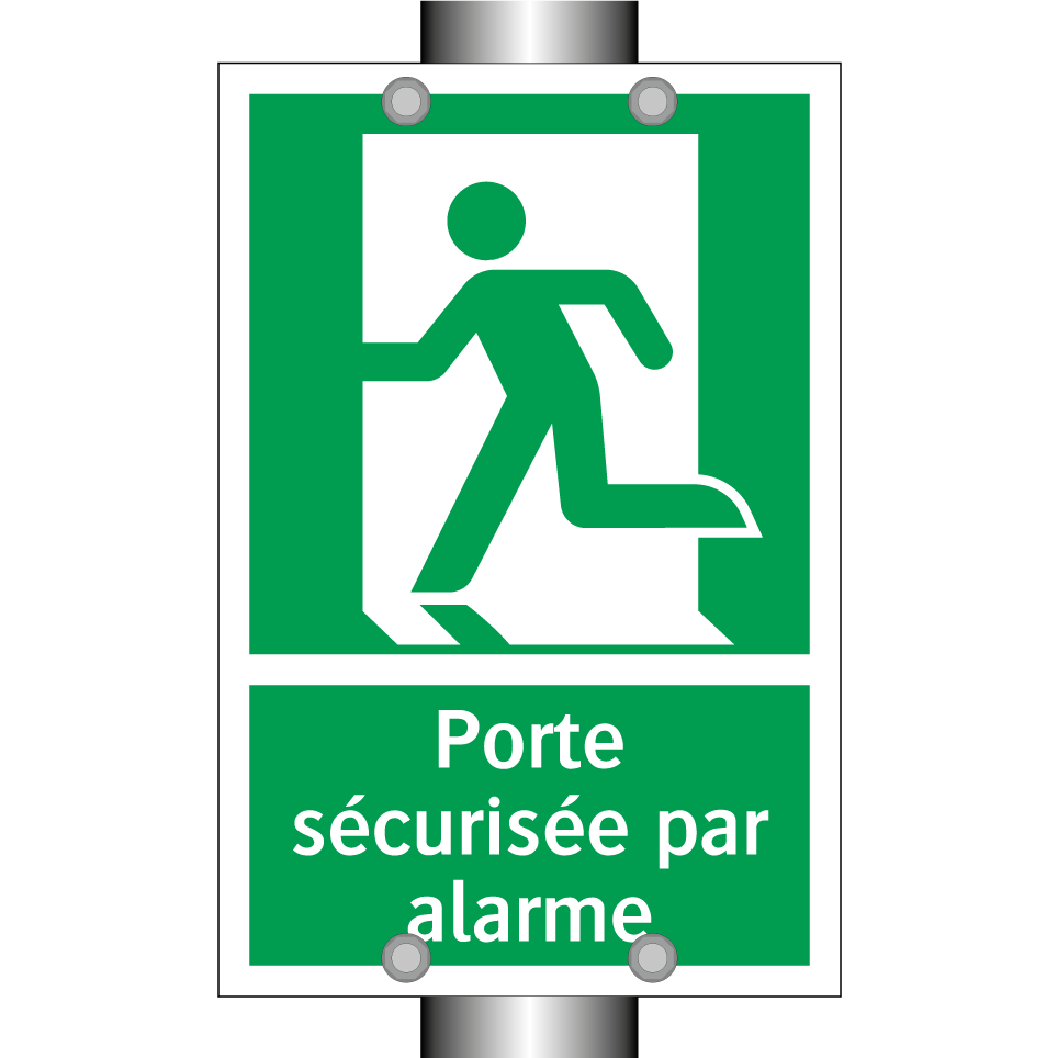 Porte sécurisée par alarme