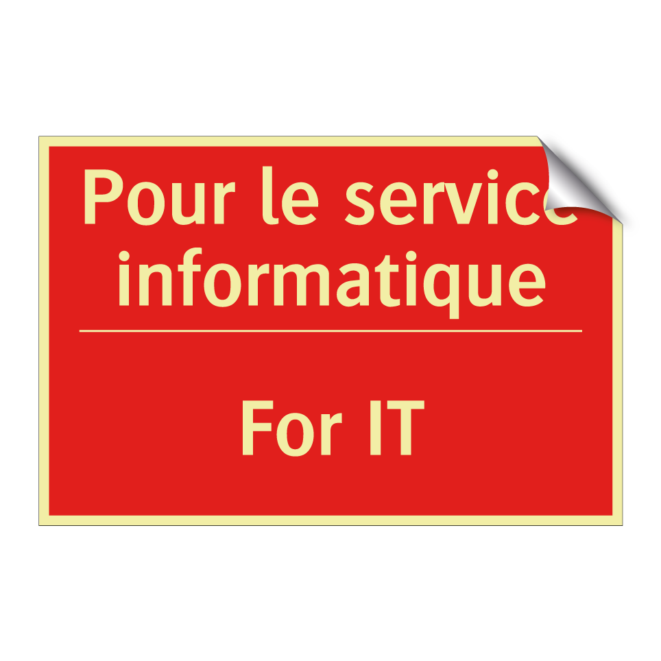 Pour le service informatique - For IT