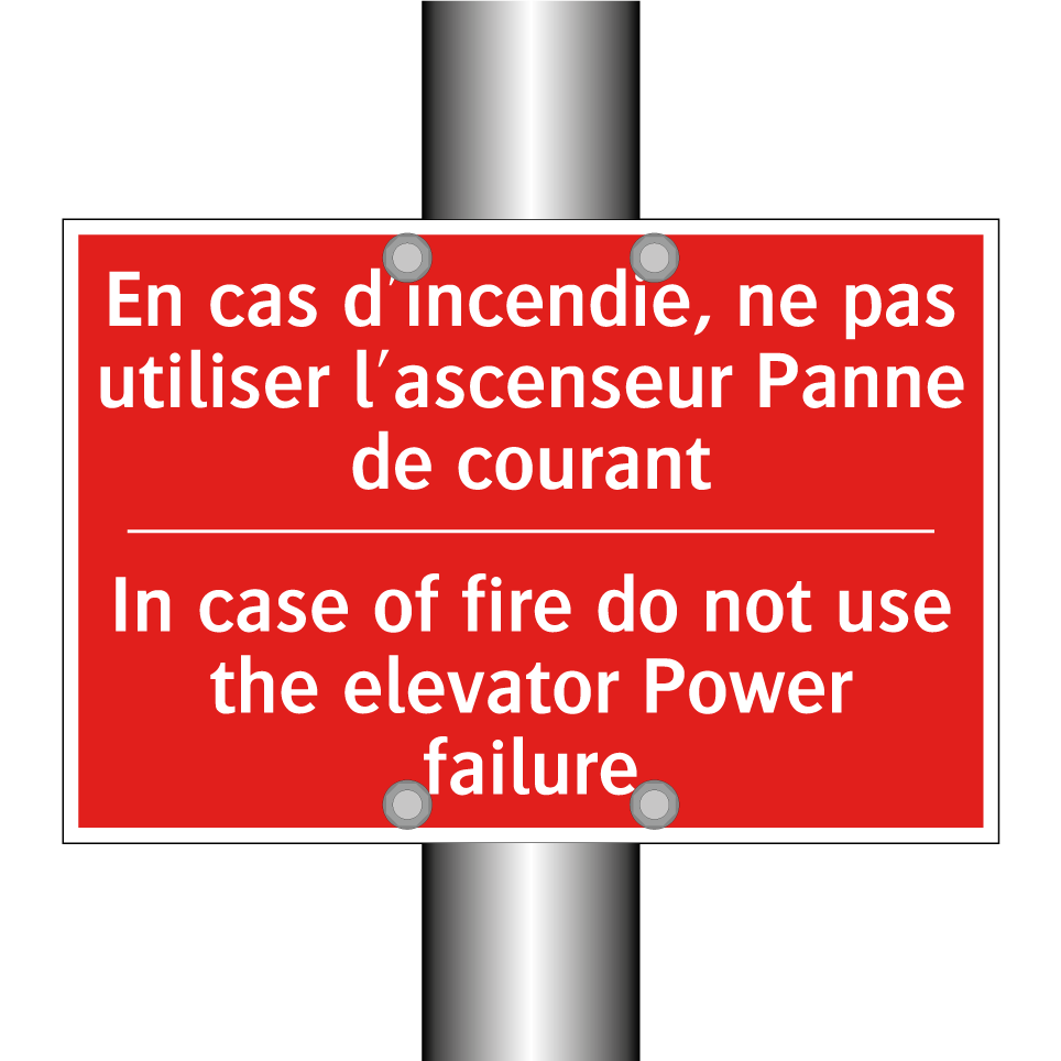 En cas d'incendie, ne pas utiliser /.../ - In case of fire do not use the /.../
